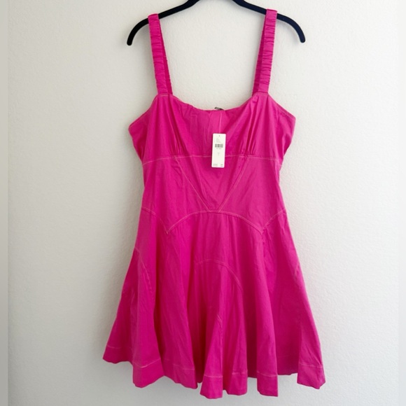 Anthropologie Pink Sleeveless Mini Dress Large - Picture 5 of 7